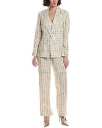 Nanette Lepore - 2Pc Linen-Blend Suit Jacket & Pant - Lyst