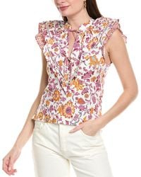 10 Crosby Derek Lam - Najah Ruffle Sleeve Blouse - Lyst