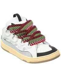 Lanvin - Curb Leather Sneaker - Lyst