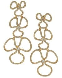 Suzy Levian CZ Jewelry - Suzy Levian Silver Cz Drop Earrings - Lyst