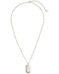 Sterling Forever - Virgo Constellation Dog Tag Necklace - Lyst