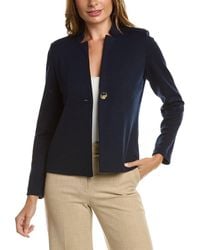 St. John - Milano Knit Wool-blend Jacket - Lyst
