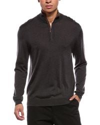 N.Peal Cashmere - Regent Fine Gauge Cashmere & Silk-Blend 1/2-Zip Sweater - Lyst
