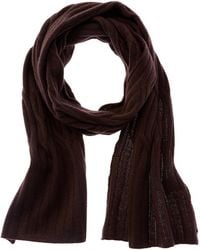Hannah Rose - Wide Cable Cashmere Scarf - Lyst