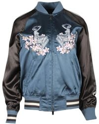 Dior - X Sorayama Embroidered Souvenir Bomber Jacket, Size Fr, 44 (authentic Pre-loved) - Lyst
