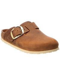 Birkenstock - Boston Big Buckle Narrow Oiled Leather Clog - Lyst