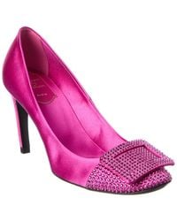 Roger Vivier - Satin Pump - Lyst