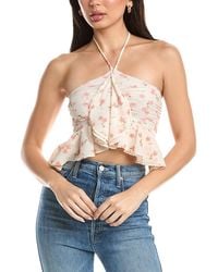 AFRM - Willie Halter Front Ruffle Top - Lyst