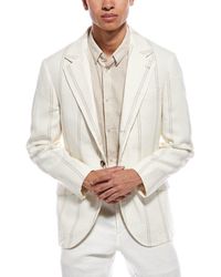 Brunello Cucinelli - Linen, Silk, & Wool-Blend Blazer - Lyst