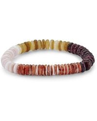 Samuel B. - Gemstone & Pearl Stretch Bracelet - Lyst