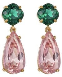 Liv Oliver - 18K Plated 12.90 Ct. Tw. Quartz Earrings - Lyst