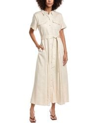 Ted Baker - Belted Linen-Blend Shirtdress - Lyst