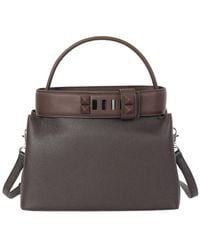 Tiffany & Fred Paris - Structured Leather Top Handle Satchel - Lyst