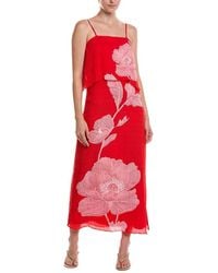 Vince Camuto - Four Tier Overlay Midi Dress - Lyst