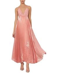 Alice + Olivia - Alice + Olivia Adalyn Halter Silk-blend Maxi Dress - Lyst