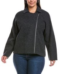 Eileen Fisher - Plus Wool Moto Jacket - Lyst