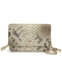 Tiffany & Fred Paris - Python-Embossed Leather Crossbody - Lyst