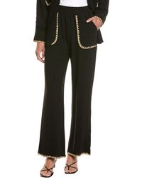 Vintage Havana - Linen-Blend Wide Leg Pant - Lyst
