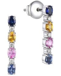 Gregg Ruth - 14K 1.93 Ct. Tw. Diamond & Multi Sapp Earring - Lyst