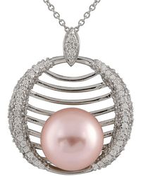 Splendid - 12Mm Pearl Cz Pendant - Lyst