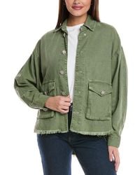 AllSaints - Hettie Linen-Blend Jacket - Lyst