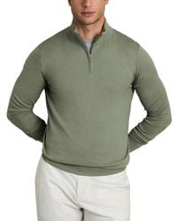 Reiss - Blackhall Half Zip Fun Wool Sweater - Lyst