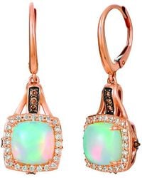 Le Vian - Neopolitan Opaltm 14k Rose Gold 2.73 Ct. Tw. Diamond & Opal Dangle Earrings - Lyst