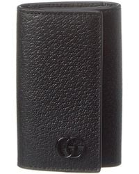 Gucci - GG Marmont Leather Key Case - Lyst