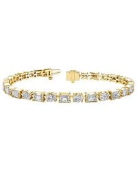 Lab Grown Diamonds - 14K 9.10 Ct. Tw. Lab-Grown Diamond Tennis Bracelet - Lyst