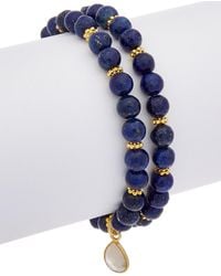 Rachel Reinhardt Jewelry - 14k Over Silver Gemstone Stretch Bracelet - Lyst