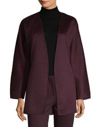 Max Mara Edel Cashmere Coat - Purple