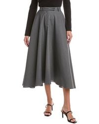 Officine Generale - Officine Generale Bertille Wool Skirt - Lyst