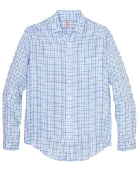 J.McLaughlin - Window Pane Gramercy Linen Shirt - Lyst