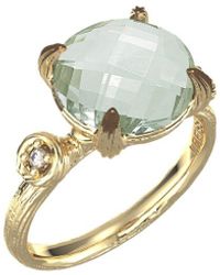 I. REISS - 14k 3.30 Ct. Tw. Diamond & Green Amethyst Cocktail Ring - Lyst