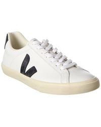 Veja - Esplar Logo Leather Trainers - Lyst