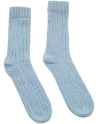 Portolano - Cashmere Ribbed Socks - Lyst