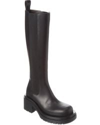 Bottega Veneta - Lug Leather Boot - Lyst