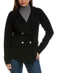 NVLT - Fringe Coatigan - Lyst