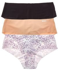 On Gossamer - Dkny 3Pk Laser-Cut Anywhere Hipster - Lyst