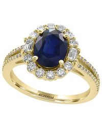 Effy Fine Jewelry - 14K 2.54 Ct. Tw. Diamond & Sapphire Ring - Lyst