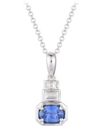 Gregg Ruth - 14K 0.67 Ct. Tw. Diamond & Sapphire Pendant - Lyst