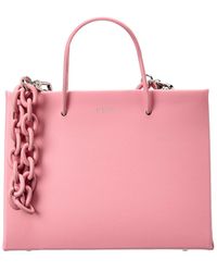 MEDEA Leather Tote - Pink