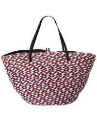 Thom Browne - Braided Raffia & Leather Tote - Lyst