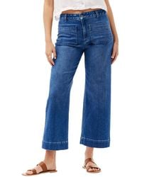 Bella Dahl - Sadie Two Pocket Wide Leg Crop - Lyst
