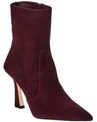 Stuart Weitzman - Vinnie Zip Suede Bootie 85 - Lyst
