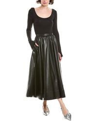 Alice + Olivia - Chara Scoop Neck Midi Dress - Lyst