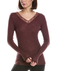 Hanro - Woolen Lace Wool & Silk-Blend Top - Lyst
