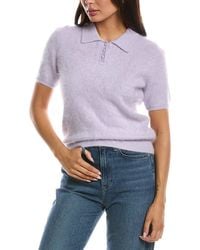 Rag & Bone - Jada Brushed Cashmere Polo Sweater - Lyst