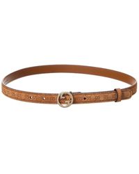 Gucci - Blondie Thin Suede Belt - Lyst