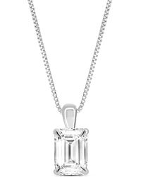 Lab Grown Diamonds - Amairah 14K 2.00 Ct. Tw. Lab-Grown Diamond Solitaire Pendant Necklace - Lyst